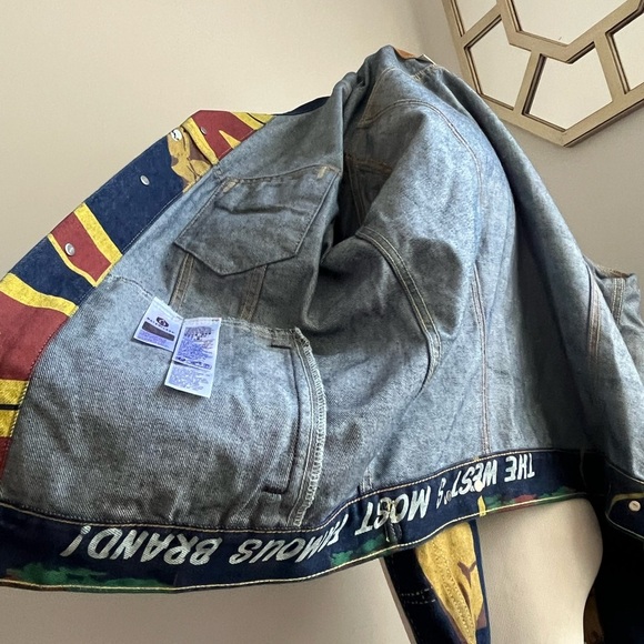 Levi's Trucker Jacket 150th Anniversary Banner Print
Pockets Mens L Denim NEW - Picture 10 of 12